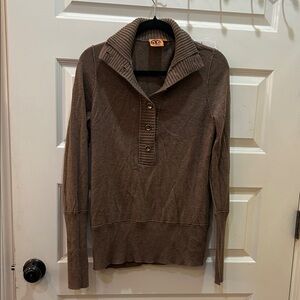 Tory Burch Brown Cowl Neck Sweater